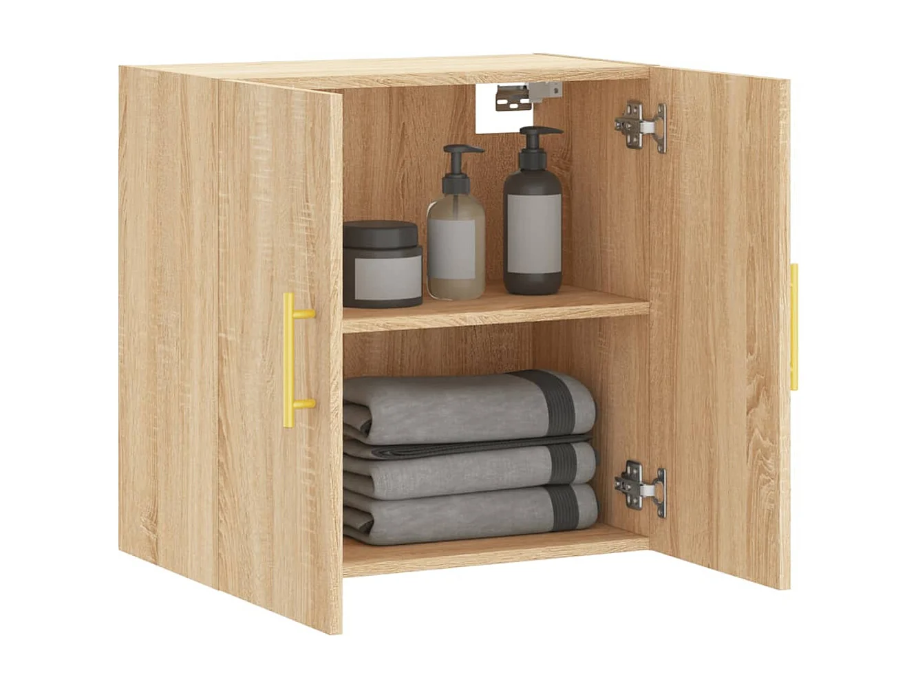 Armoire murale chêne sonoma 60x31x60 cm bois d'ingénierie FR92326