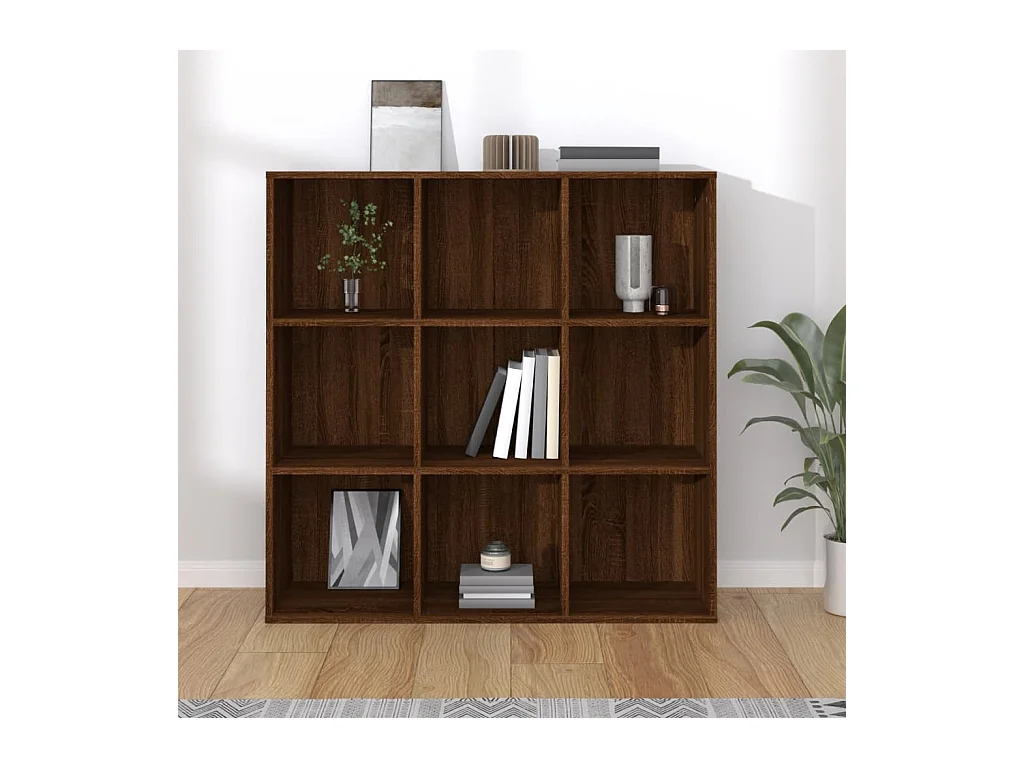 Armoire à livres chêne marron 98x29x97,5 cm FR70475