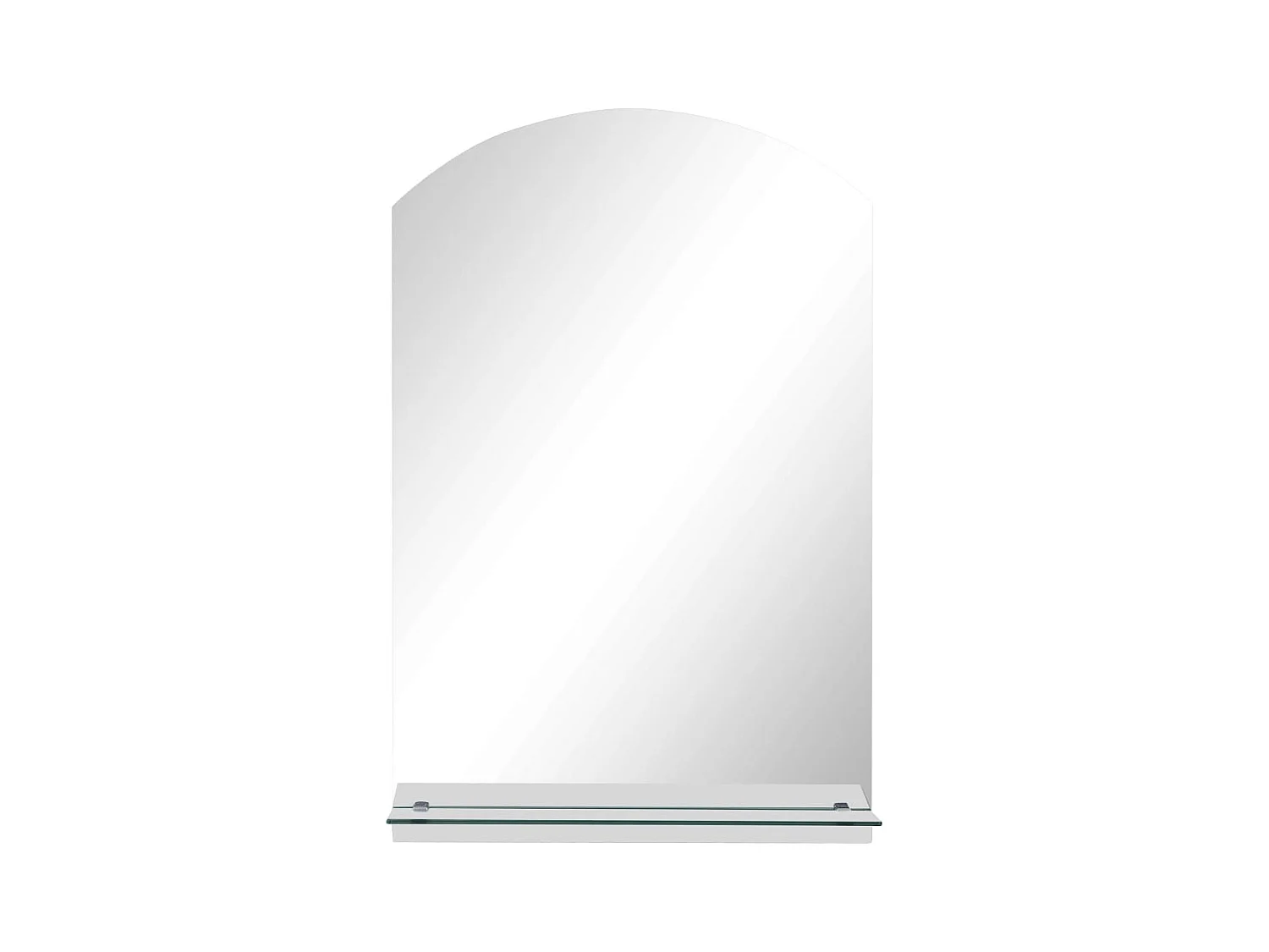 Espejo de pared con estante de vidrio templado 40x60 cm ES625643