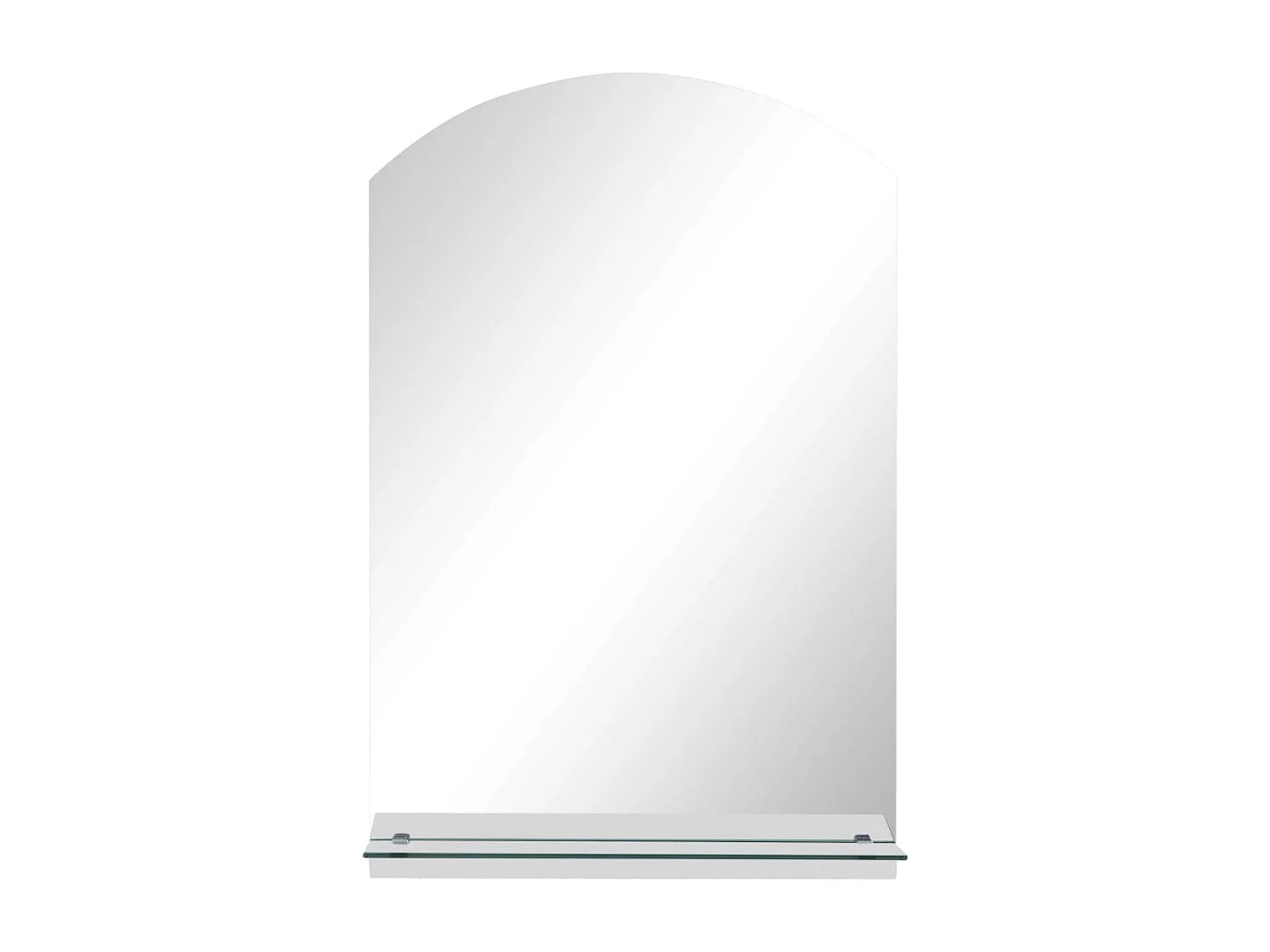 Miroir mural avec étagère 40x60 cm Verre trempé FR47015