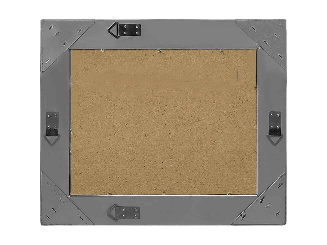 Wandspiegel barok stijl 50x40 cm zwart BE789302