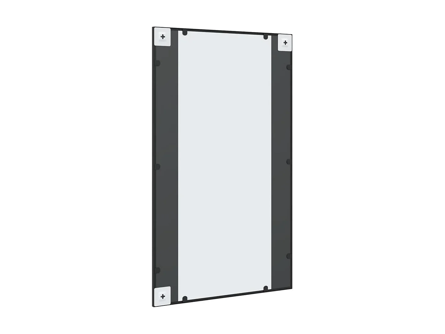 Miroir mural noir 60x100 cm rectangulaire fer FR20131