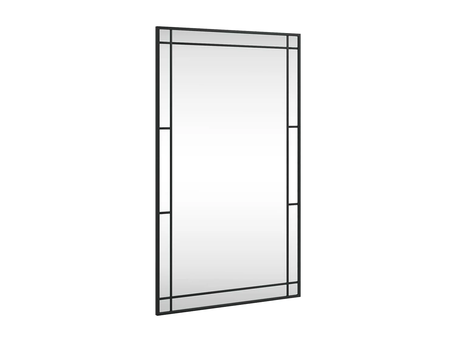 Miroir mural noir 60x100 cm rectangulaire fer FR20131