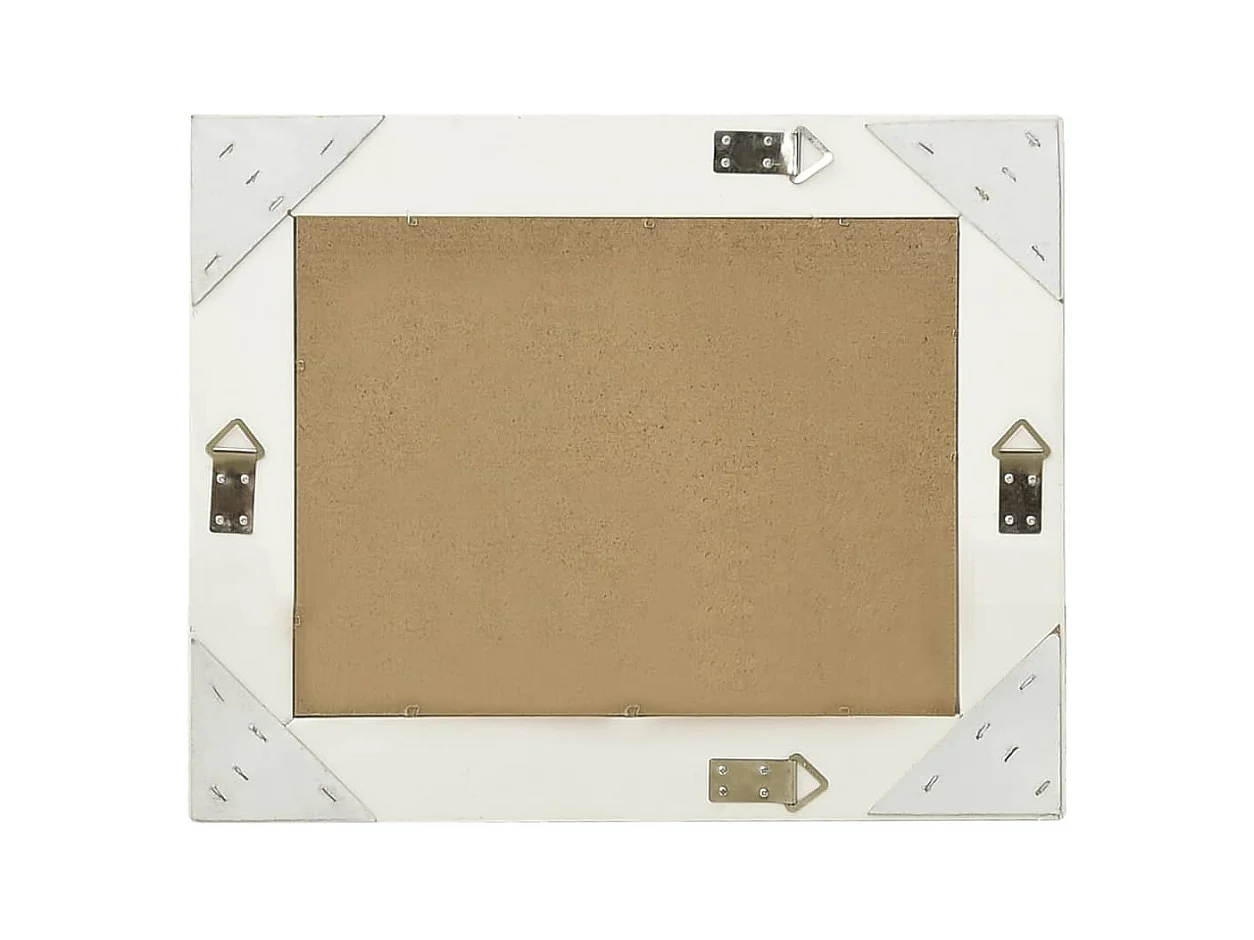 Espejo de pared estilo barroco blanco 50x40 cm ES526033