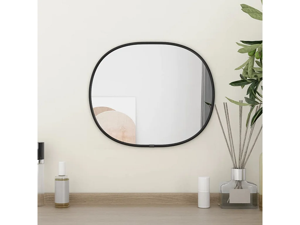 Miroir mural Noir 30x25 cm FR33257