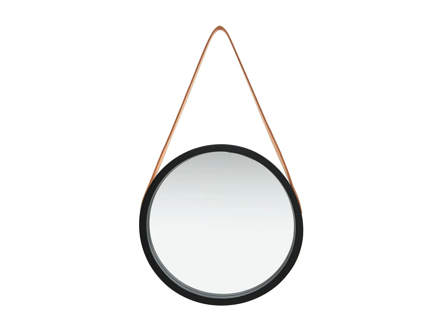 Wandspiegel met band 40 cm zwart BE920507