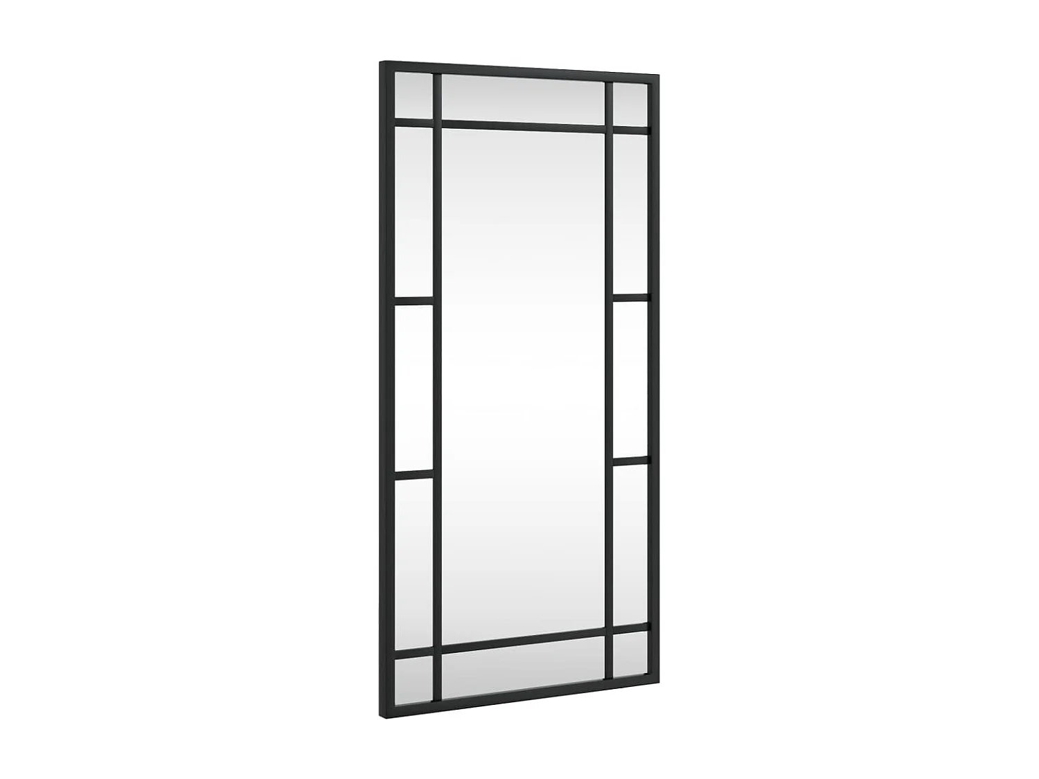 Espejo de pared rectangular de hierro negro 30x60 cm ES121152