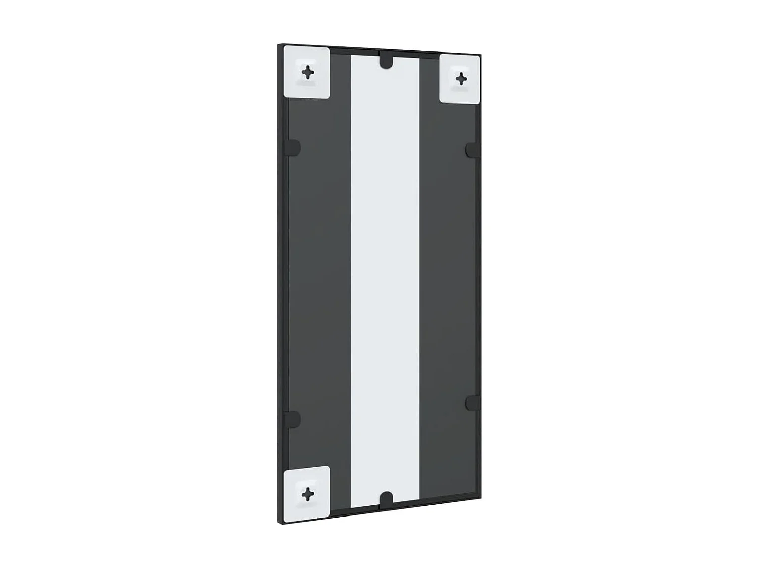 Espejo de pared rectangular de hierro negro 30x60 cm ES121152
