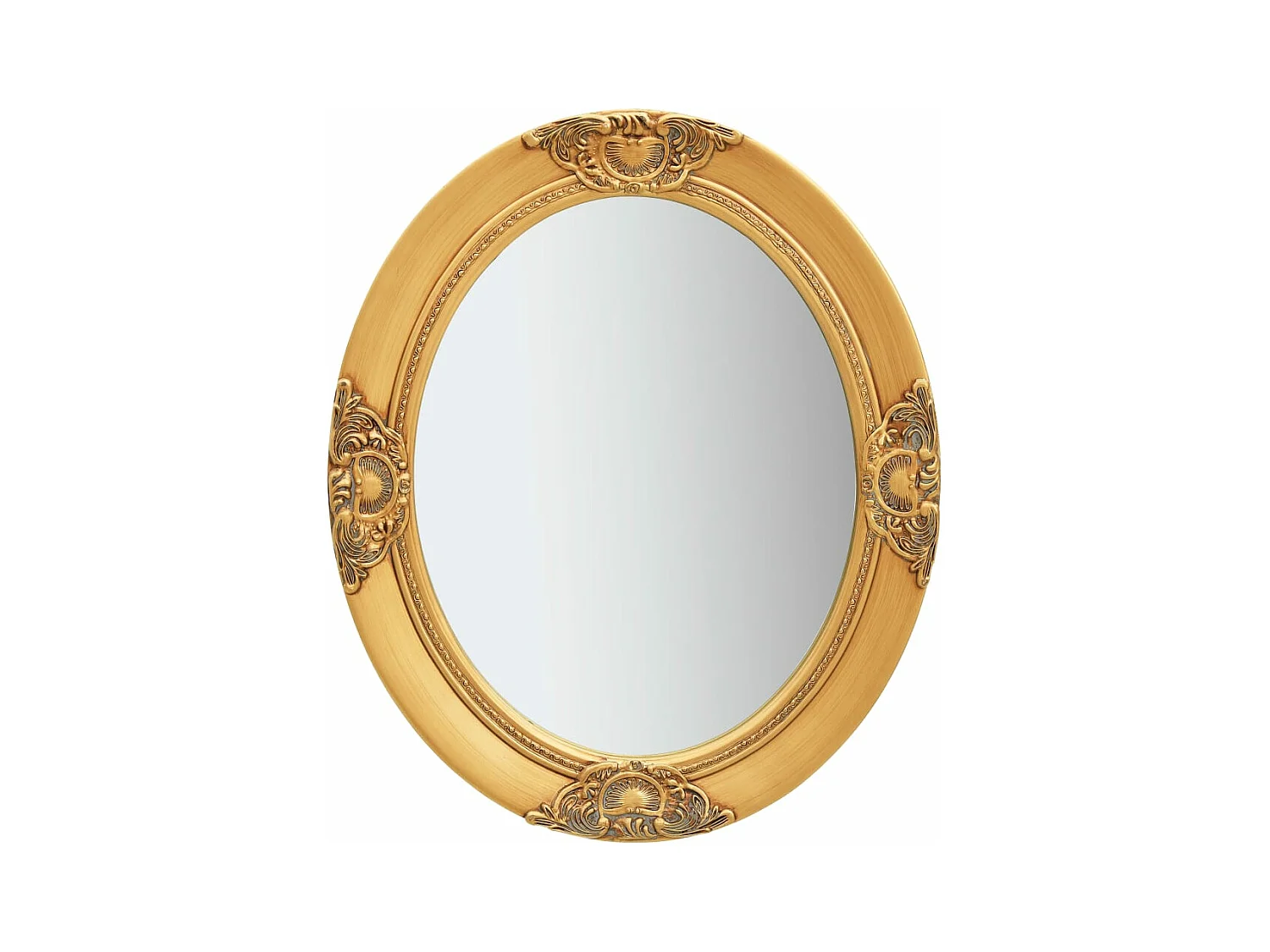 Miroir mural style baroque 50x60 cm Doré FR80267