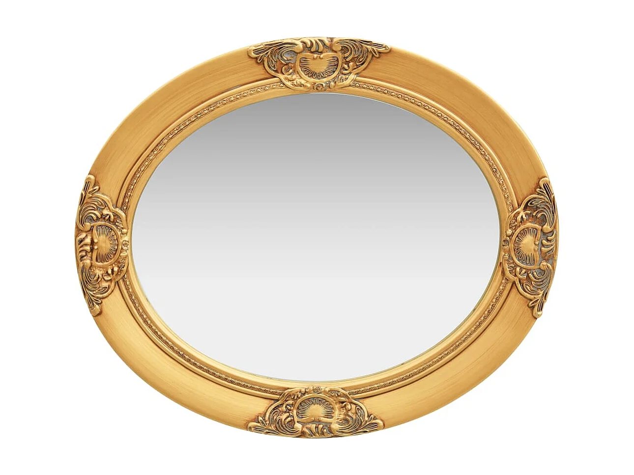 Miroir mural style baroque 50x60 cm Doré FR80267