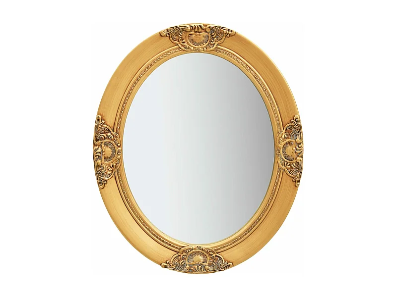 Miroir mural style baroque 50x60 cm Doré FR80267