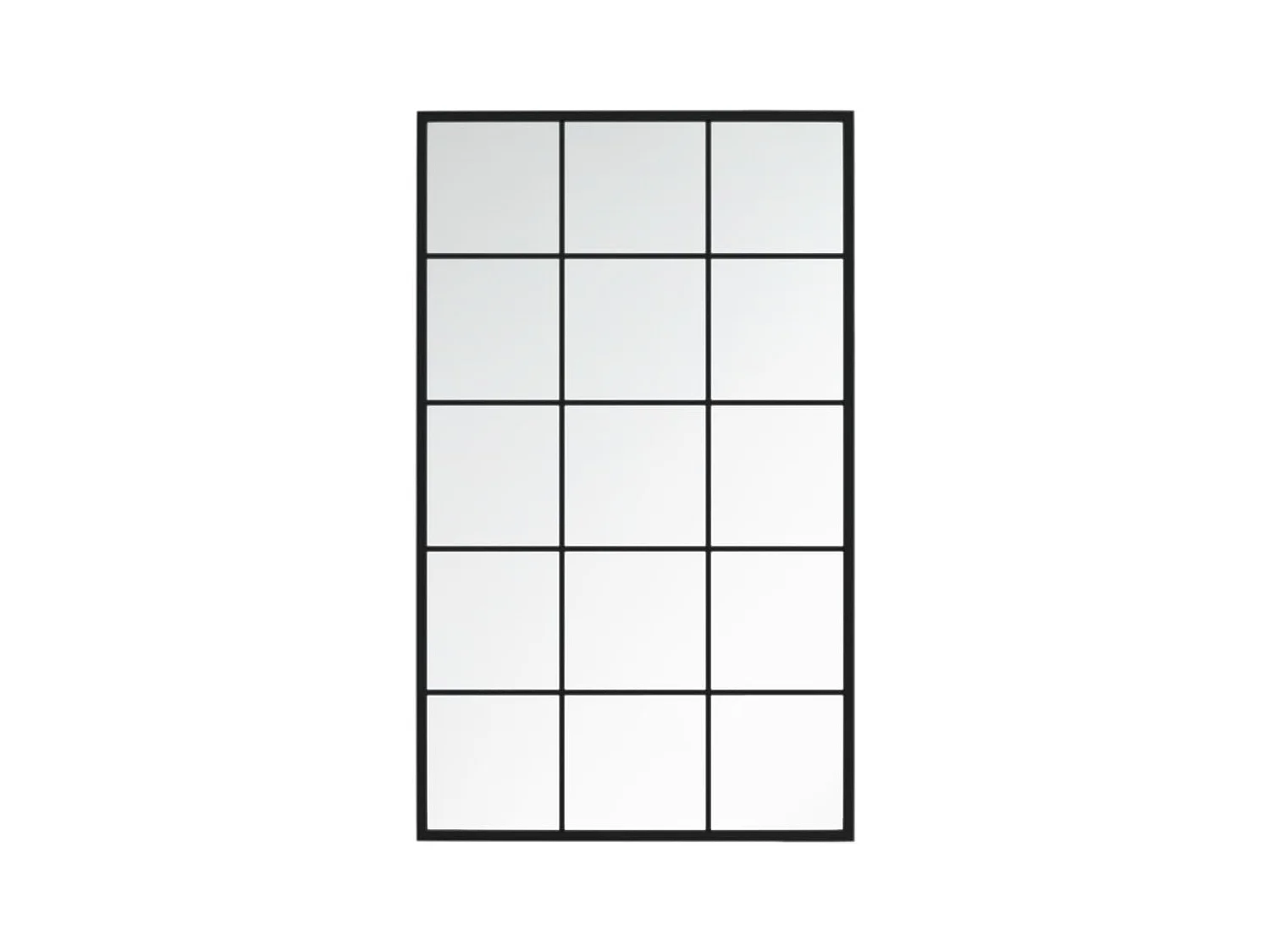 Miroirs muraux 2 pcs noir 100x60 cm métal FR82032