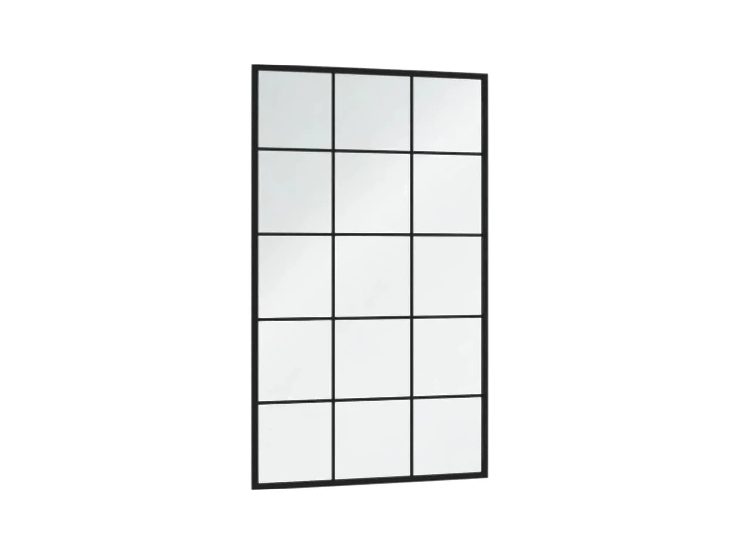 Miroirs muraux 2 pcs noir 100x60 cm métal FR82032