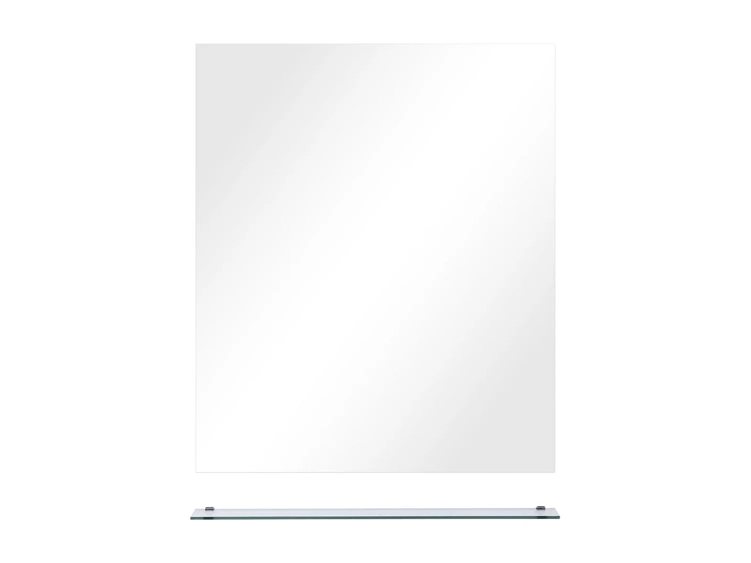 Miroir mural avec étagère 50x60 cm Verre trempé FR14115