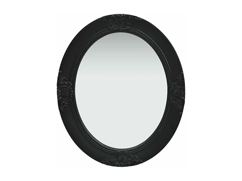 Miroir mural style baroque 50x60 cm noir FR51401
