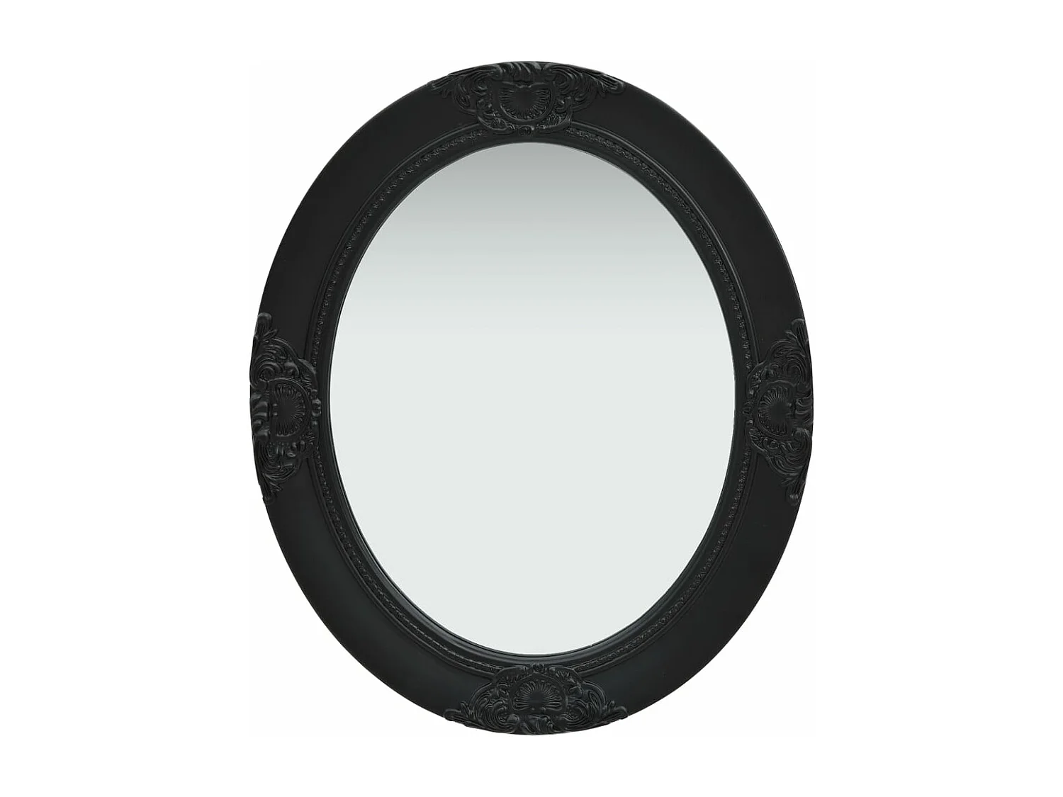 Miroir mural style baroque 50x60 cm noir FR51401