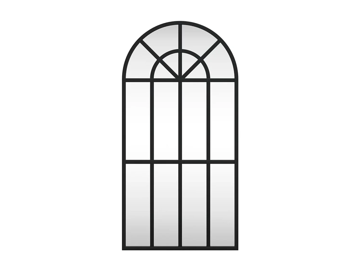 Espejo de pared arco de hierro negro 30x60 cm ES134934