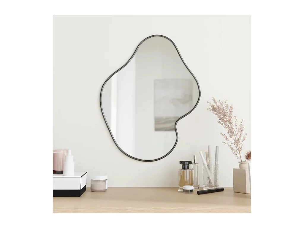 Miroir mural Noir 50x40 cm FR95838