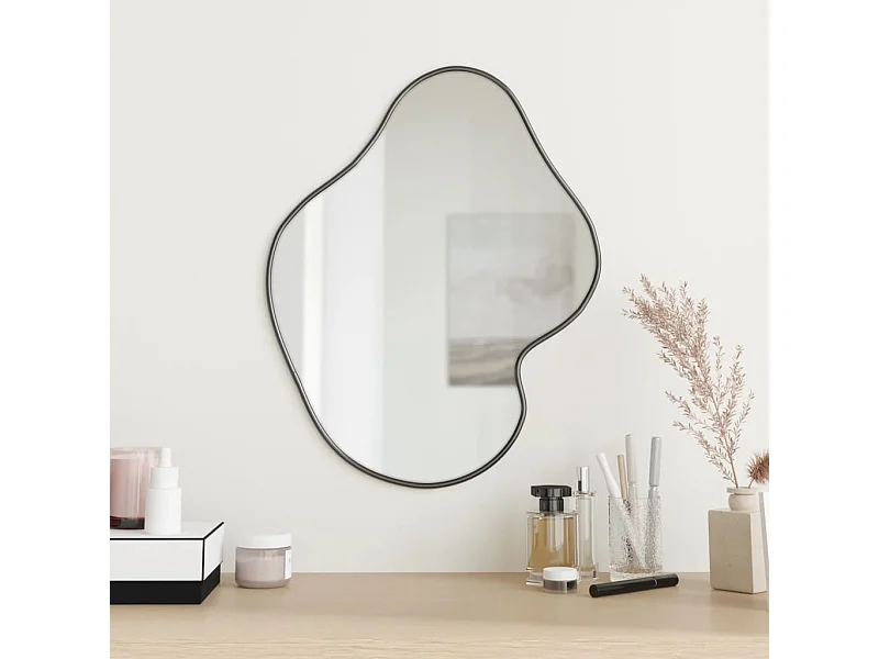 Miroir mural Noir 50x40 cm FR95838