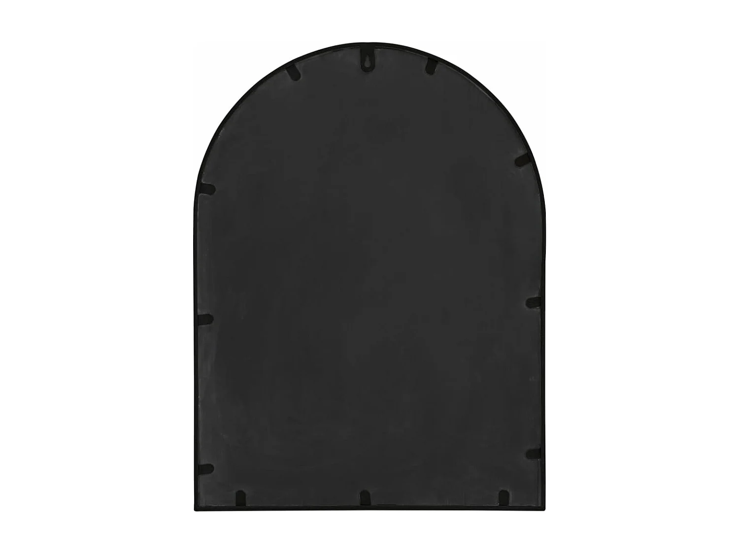 Miroir de jardin Noir 60x45 cm Fer pour utilisation extérieure FR41306