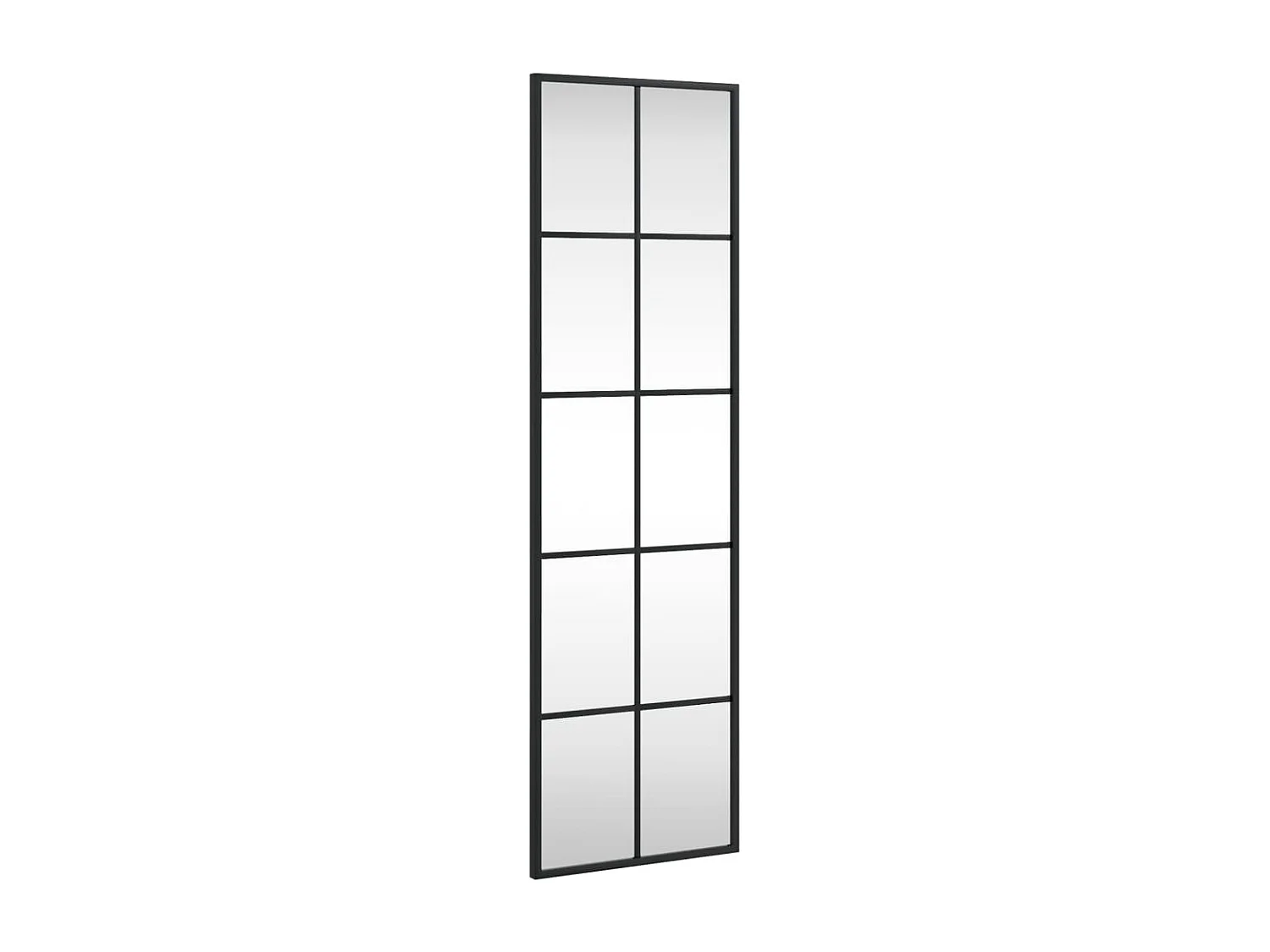 Miroir mural noir 30x100 cm rectangulaire fer FR75725