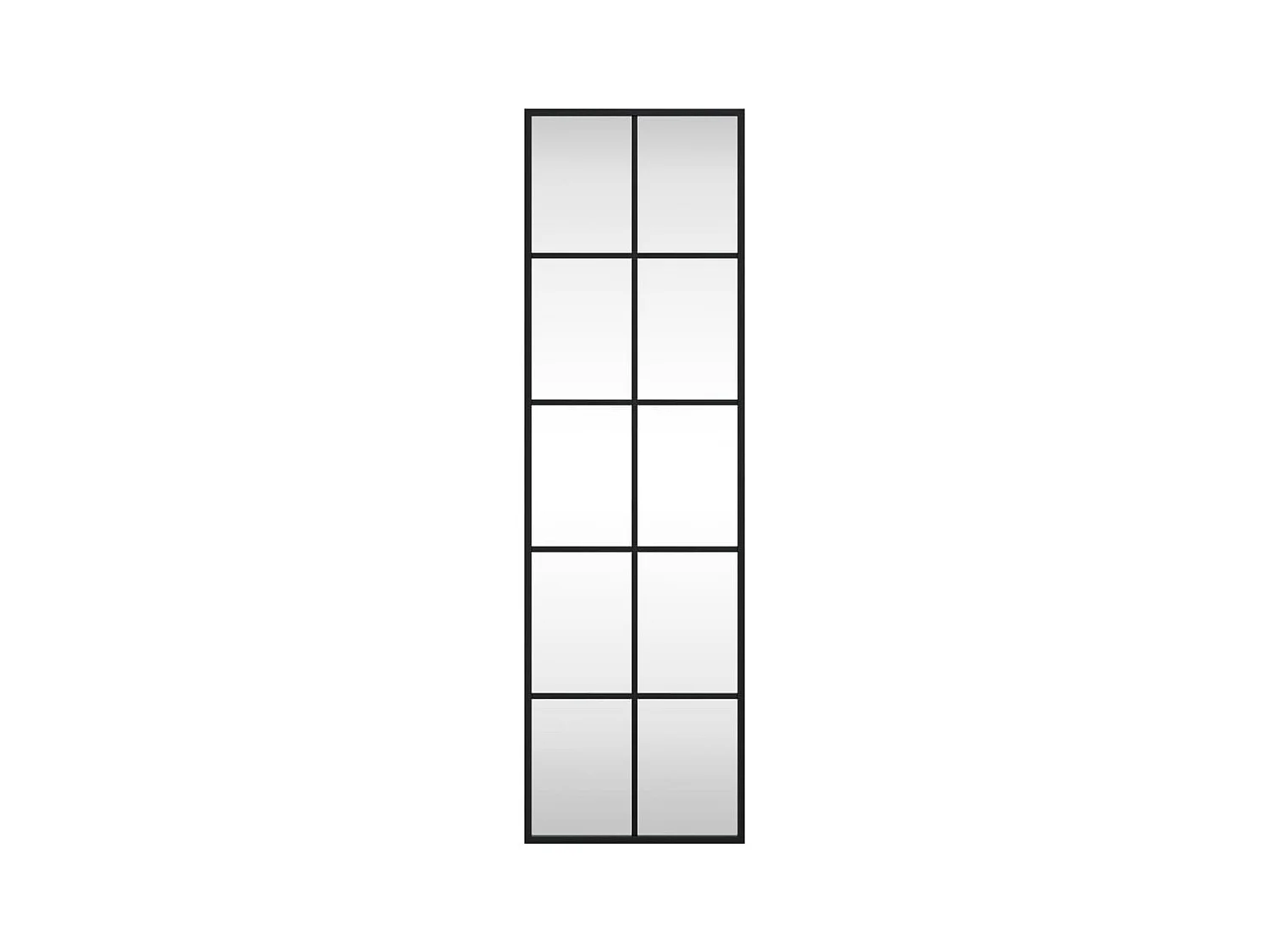 Miroir mural noir 30x100 cm rectangulaire fer FR75725