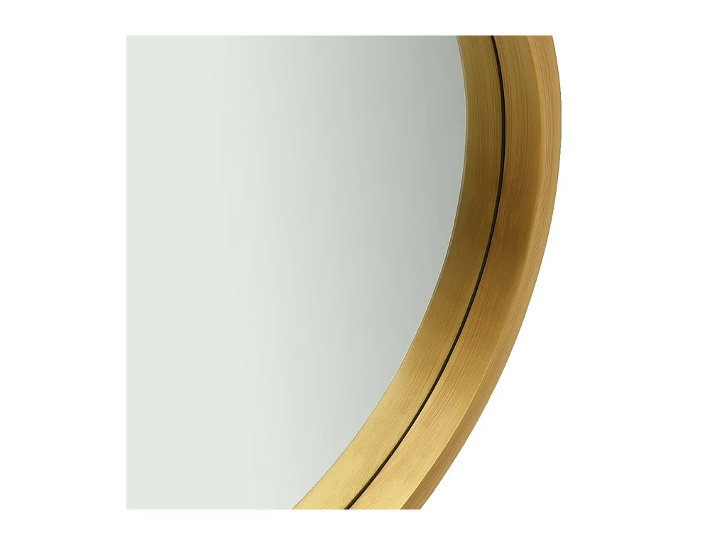 Miroir mural avec sangle 40 cm Doré FR53730