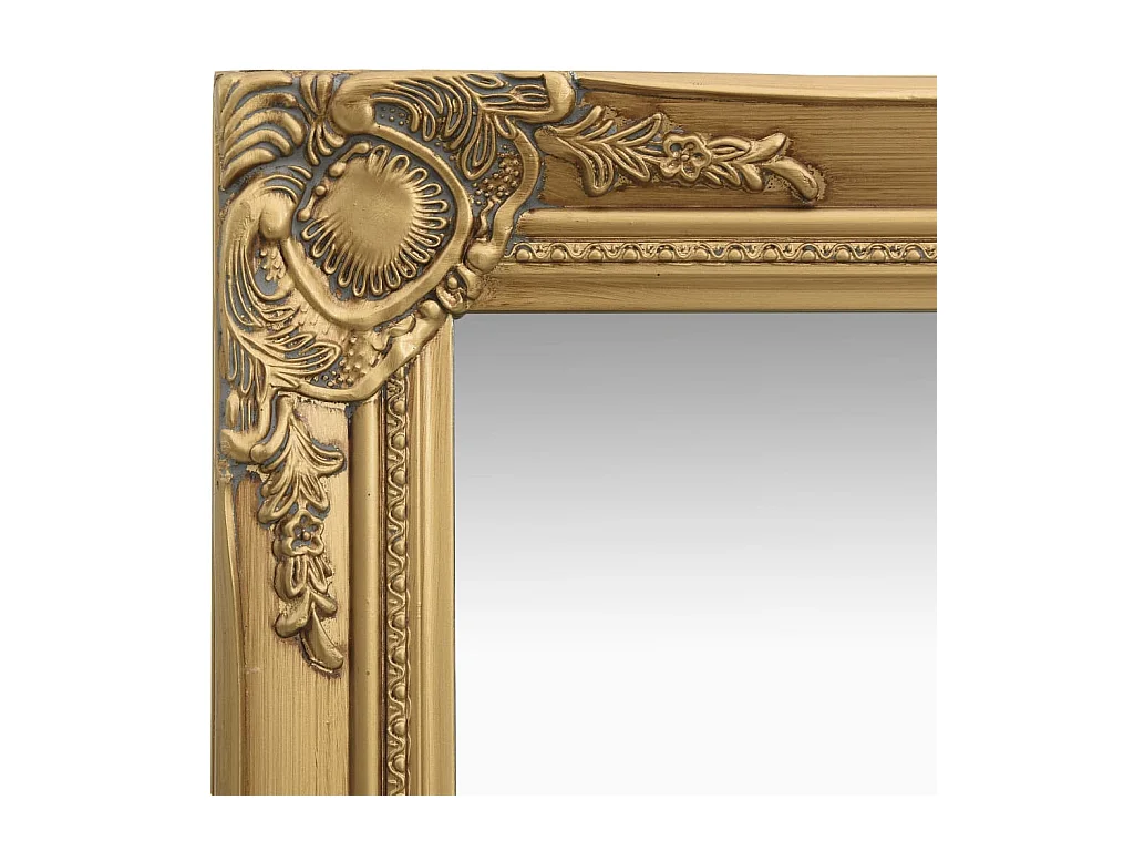 Miroir mural style baroque 40x40 cm Doré FR50161