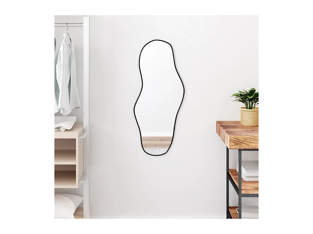 Miroir mural Noir 80x35 cm FR15629