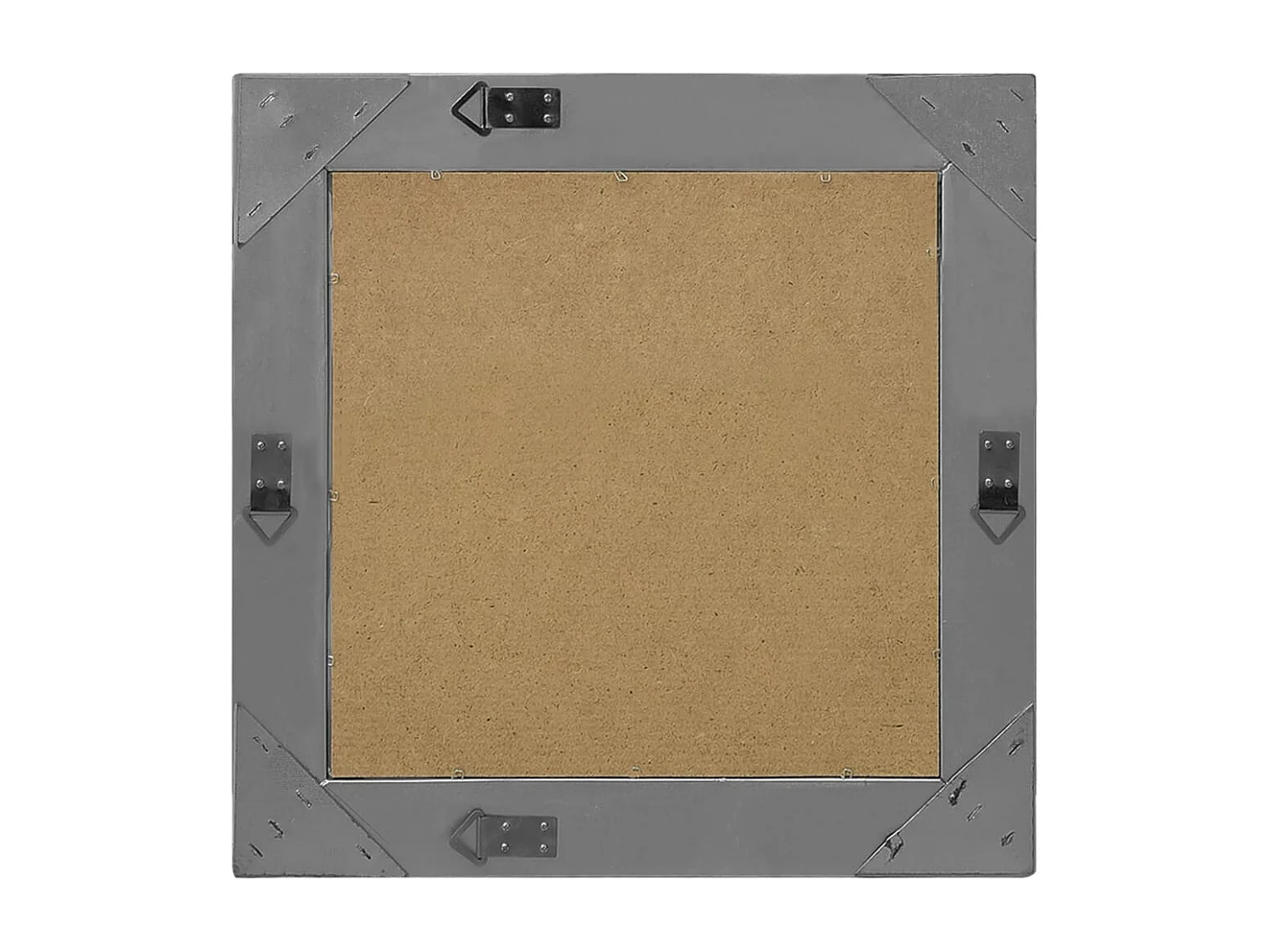 Wandspiegel barok stijl 50x50 cm zwart BE342229