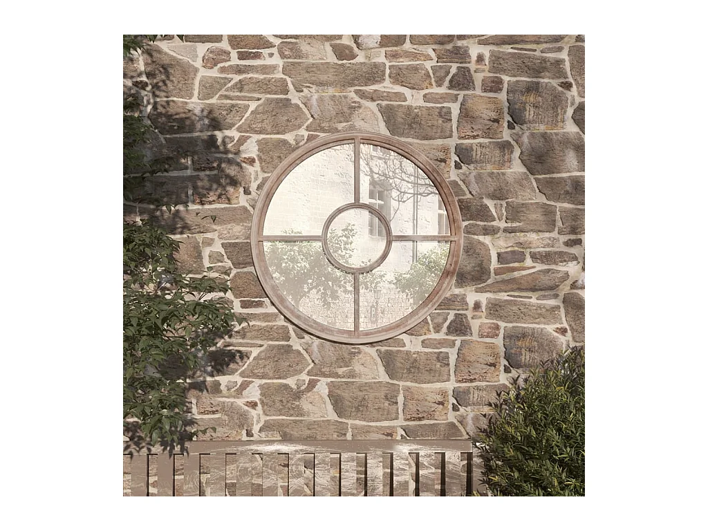 Miroir de jardin Sable 60x4 cm Fer Rond utilisation extérieure FR66016