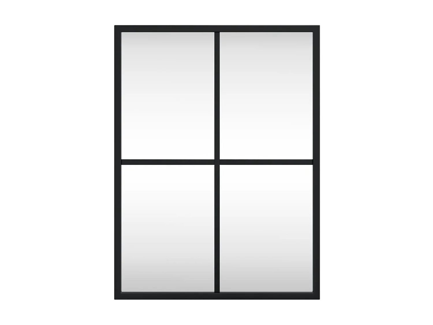 Miroir mural noir 30x40 cm rectangulaire fer FR12691