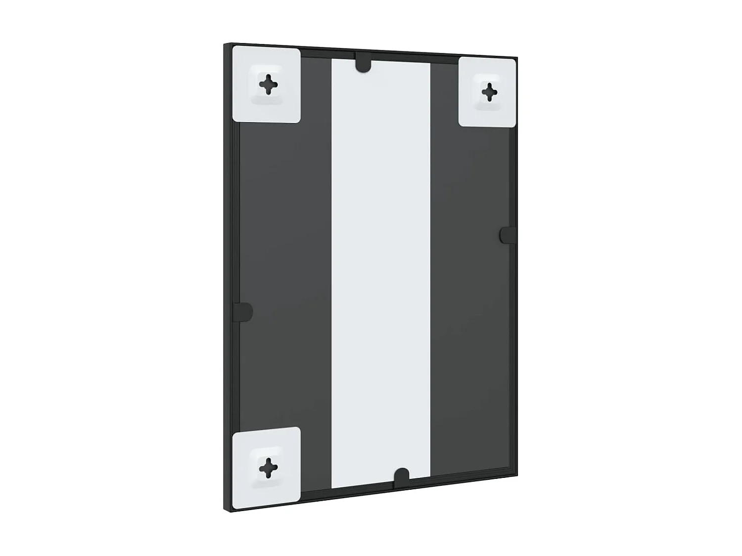 Miroir mural noir 30x40 cm rectangulaire fer FR12691