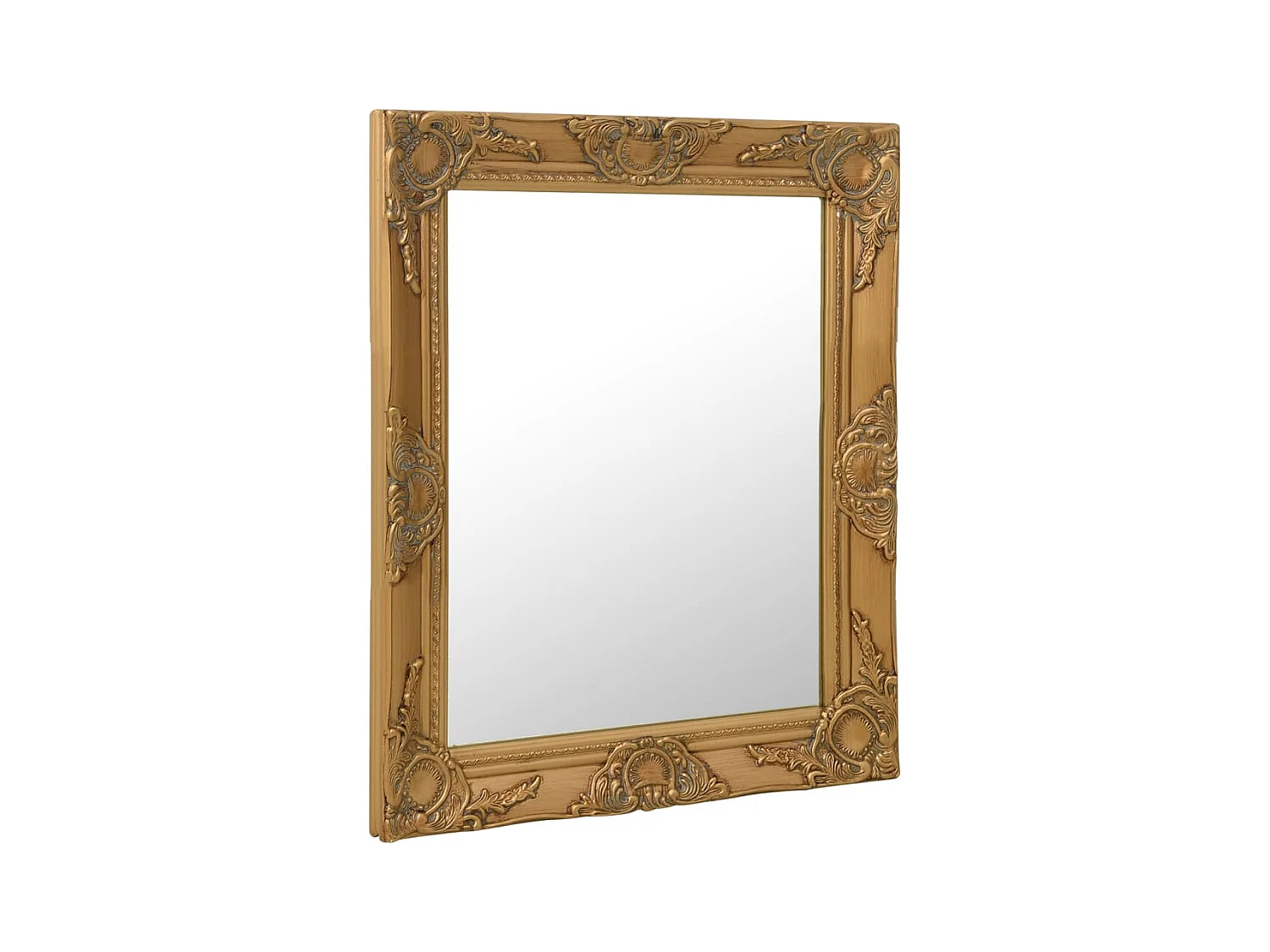 Miroir mural style baroque 50x60 cm Doré FR76324