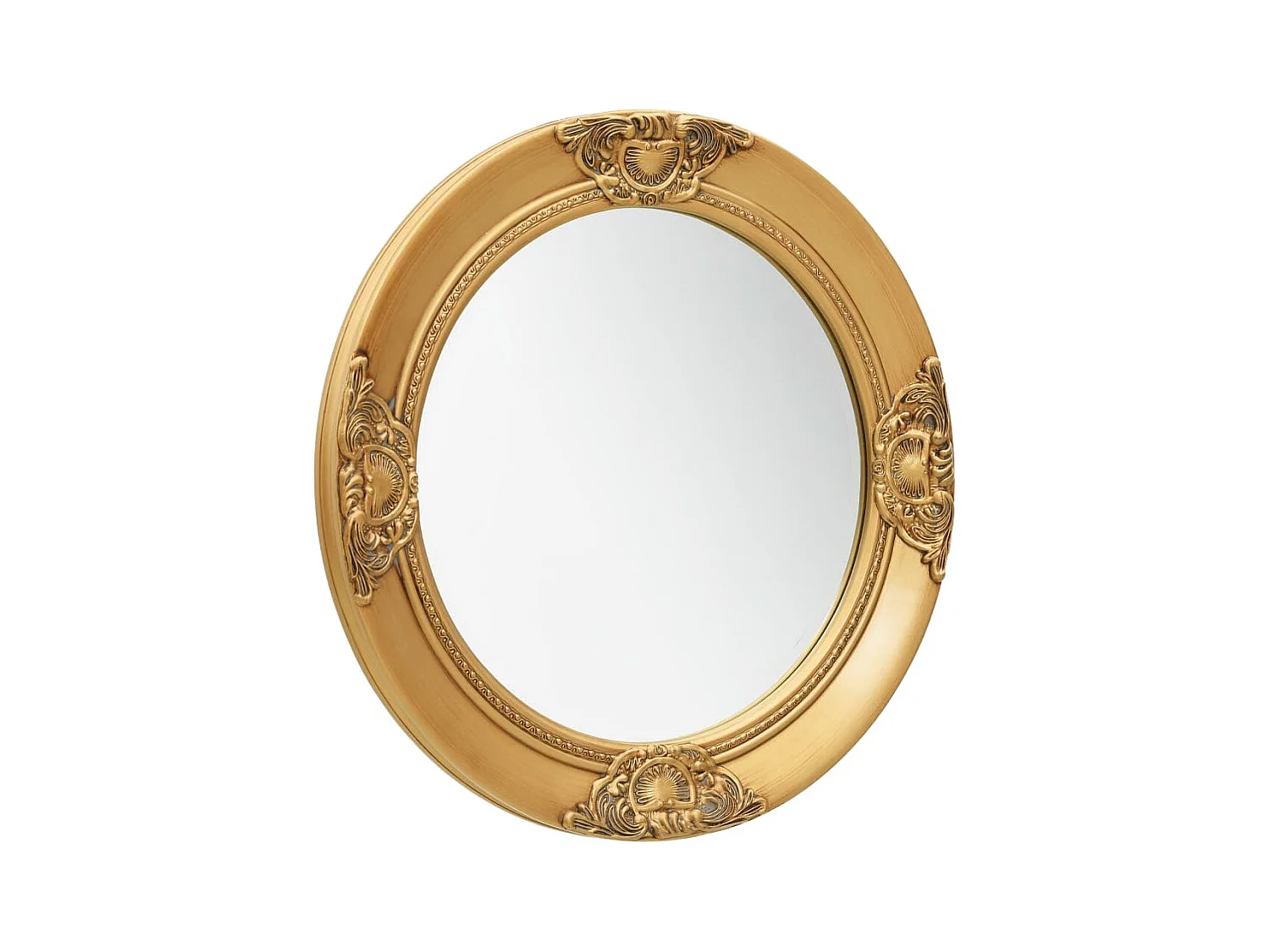 Espejo de pared estilo barroco dorado 50 cm ES254855