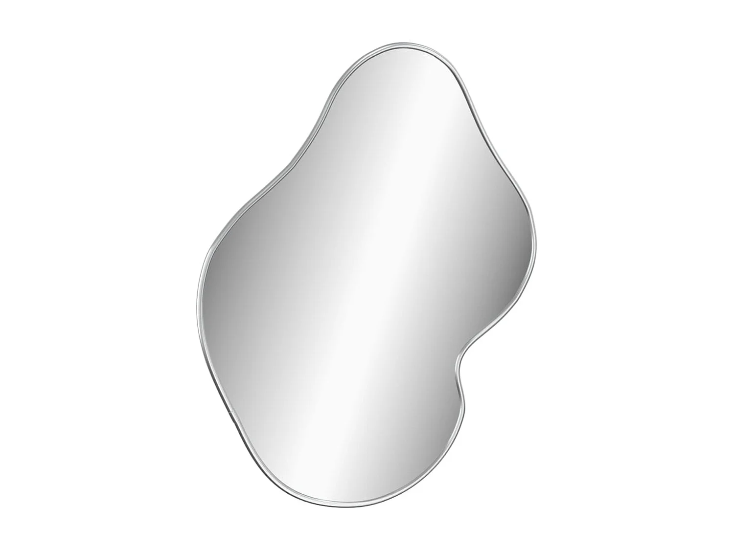 Wandspiegel 50x40 cm zilverkleurig BE529088