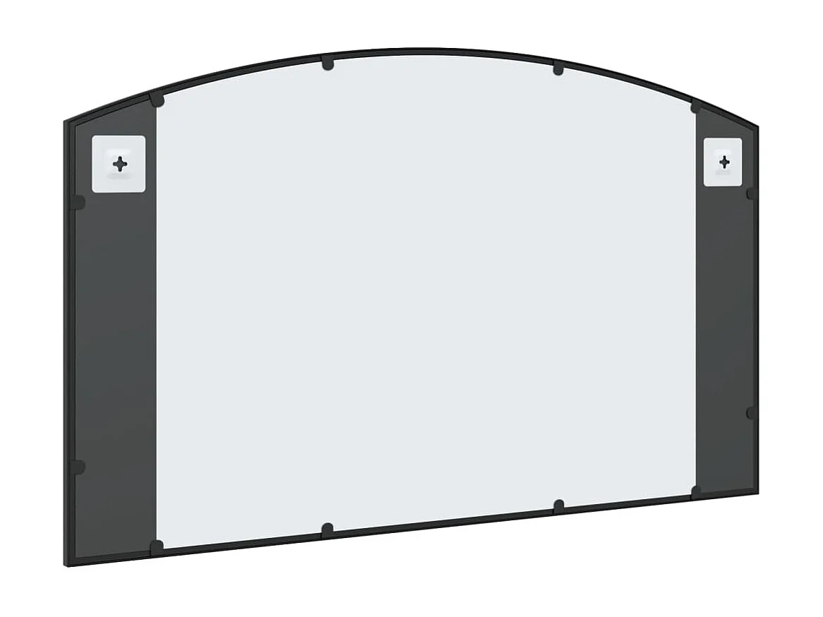 Miroir mural noir 100x60 cm arche fer FR27712
