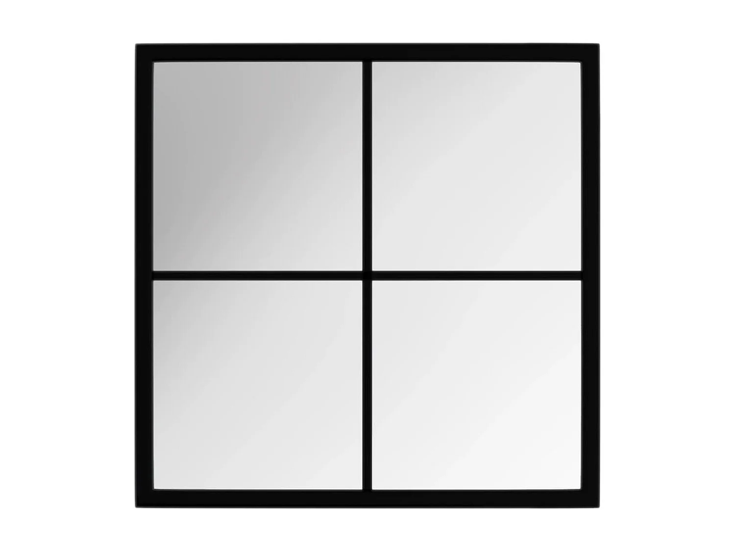 Miroir mural Noir 40x40 cm métal FR62834