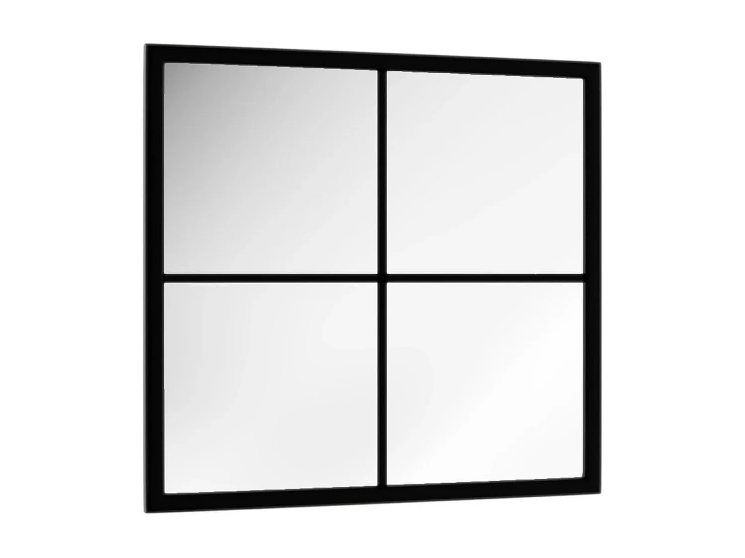 Wandspiegel 40x40 cm metaal zwart BE680061