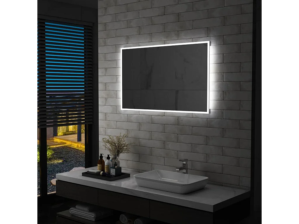 Badkamerspiegel LED 100x60 cm BE779043