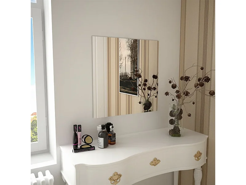 Espejo de pared cuadrado vidrio 60x60 cm ES317673