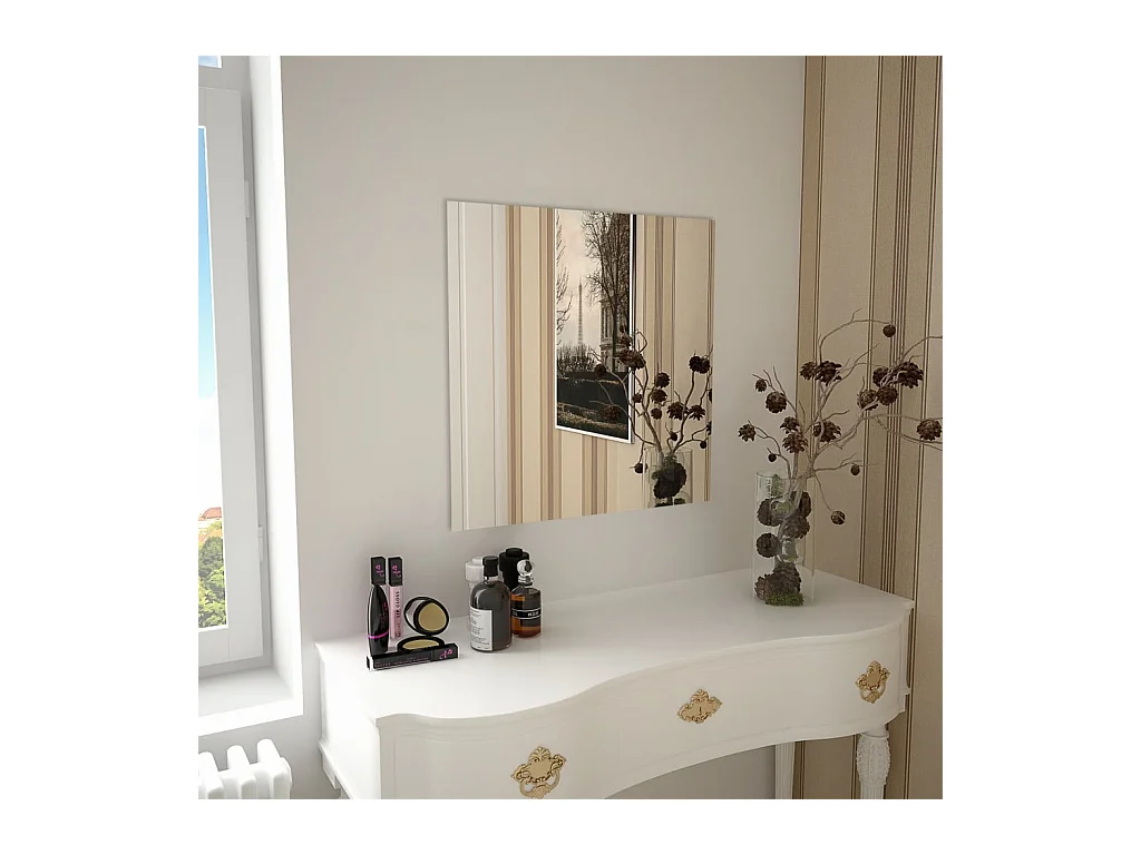 Wandspiegel vierkant 60x60 cm glas BE356082