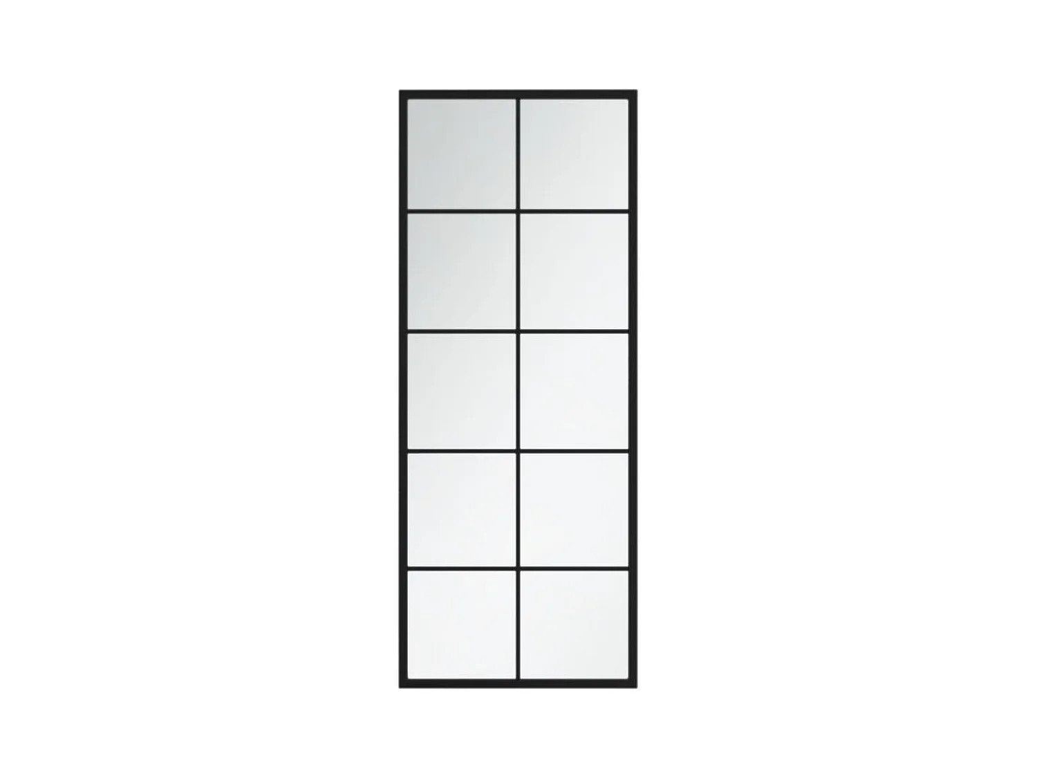 Miroirs muraux 2 pcs noir 100x40 cm métal FR14605
