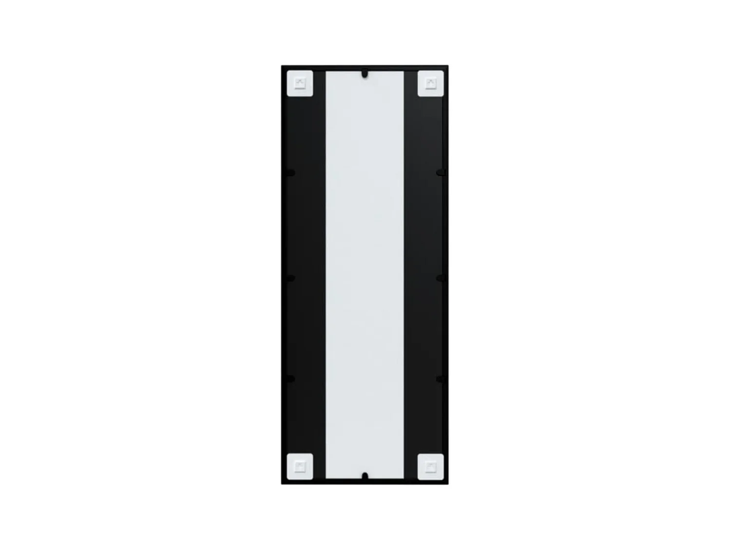 Miroirs muraux 2 pcs noir 100x40 cm métal FR14605