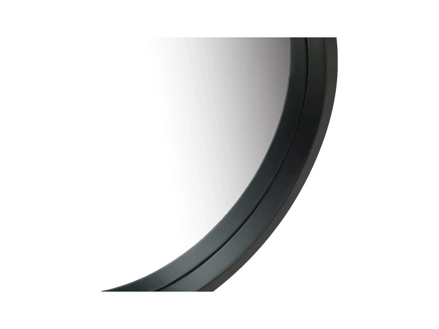 Miroir mural avec sangle 50 cm Noir FR71442