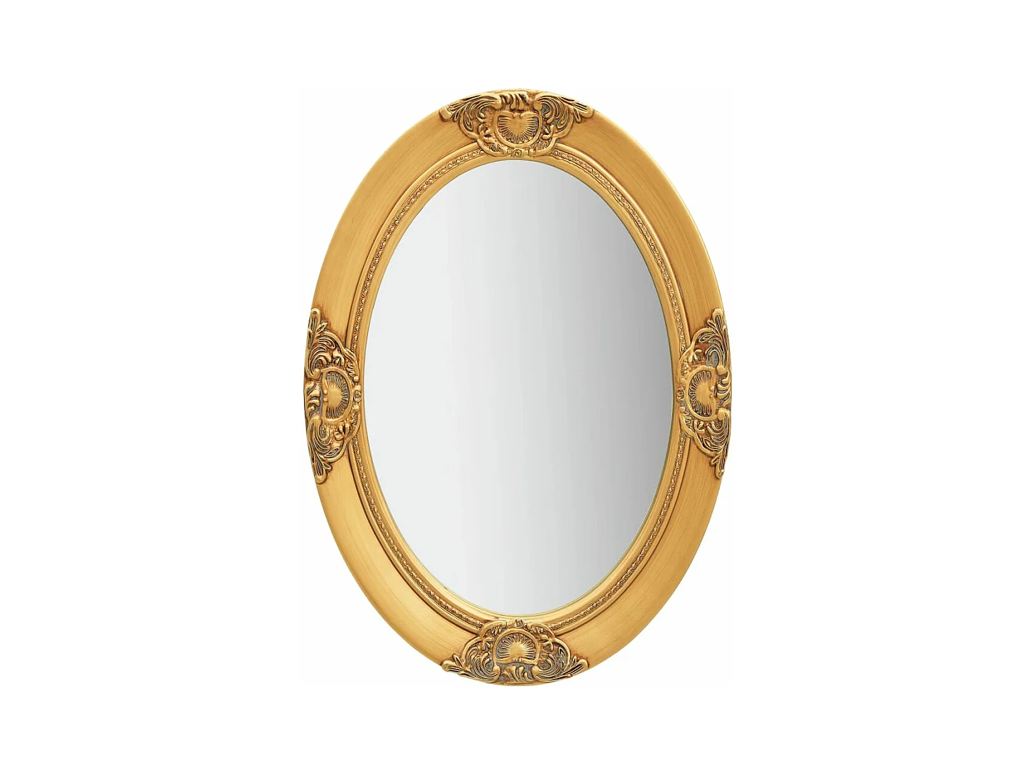 Miroir mural style baroque 50x70 cm Doré FR13120