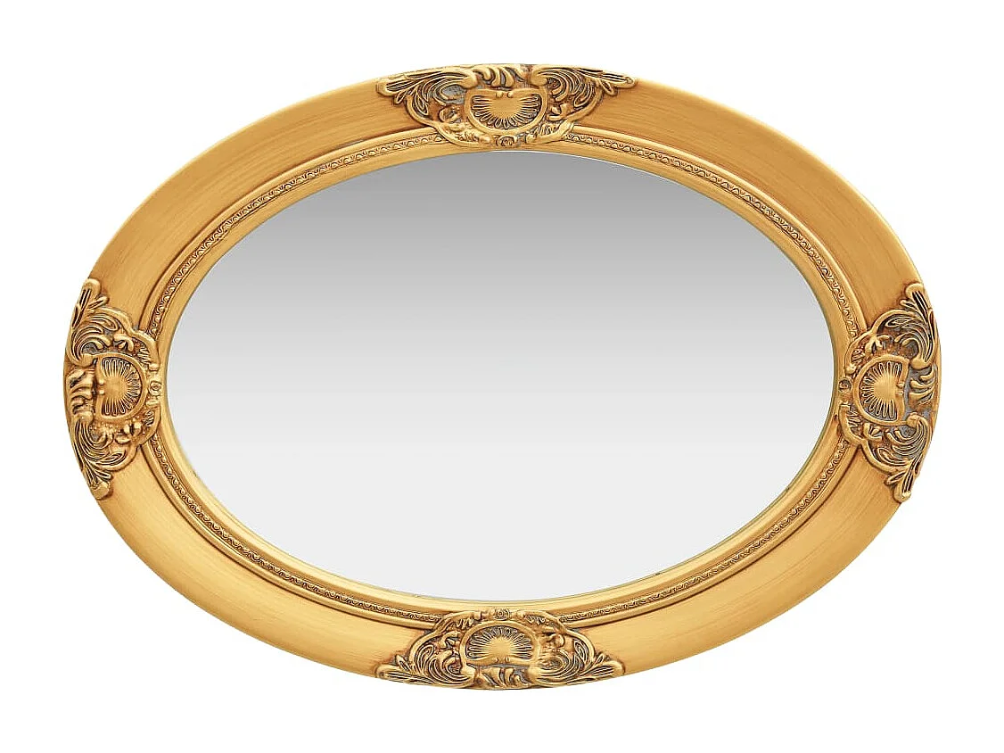 Miroir mural style baroque 50x70 cm Doré FR13120