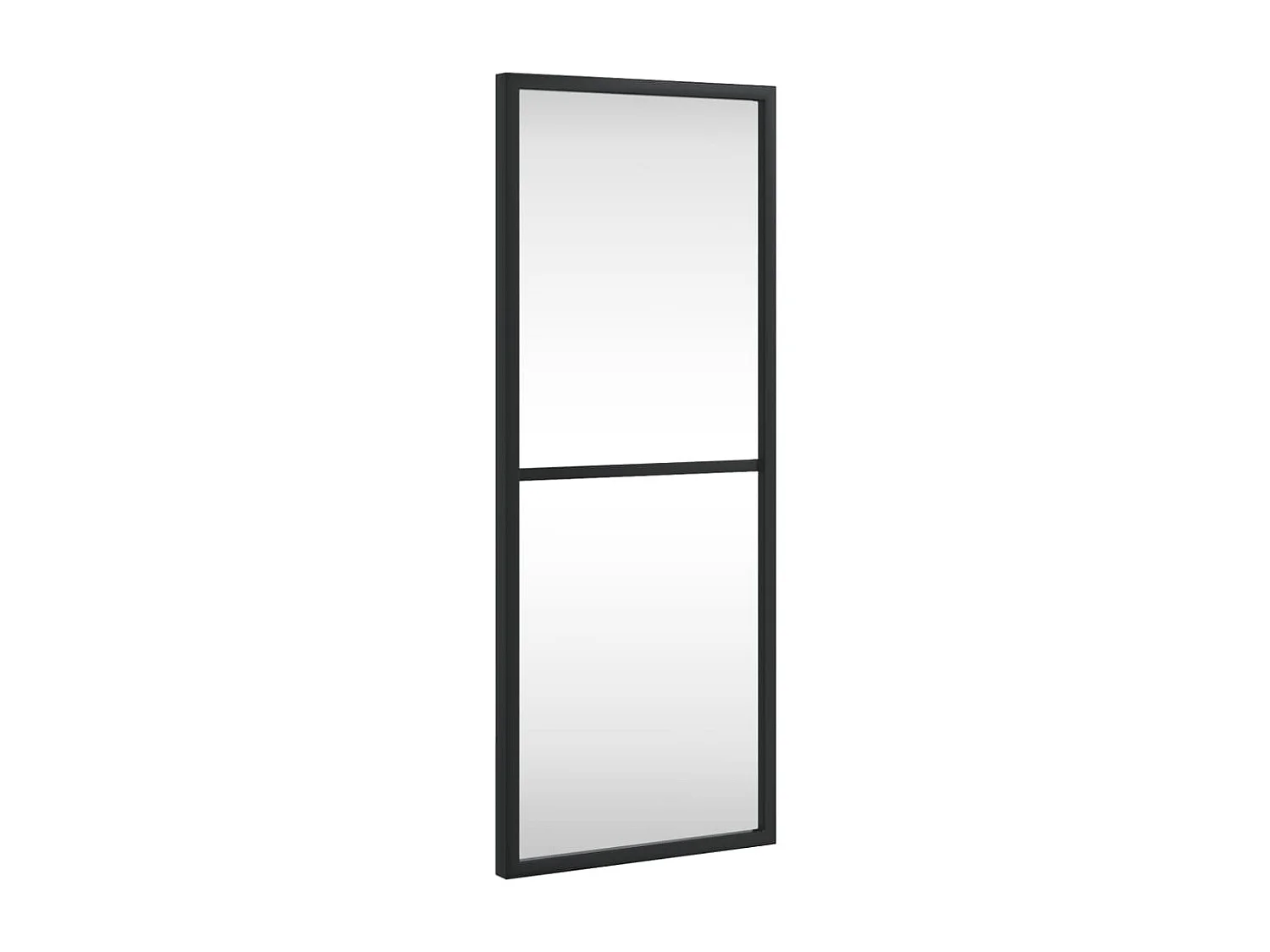 Wandspiegel rechthoekig 20x50 cm ijzer zwart BE556874