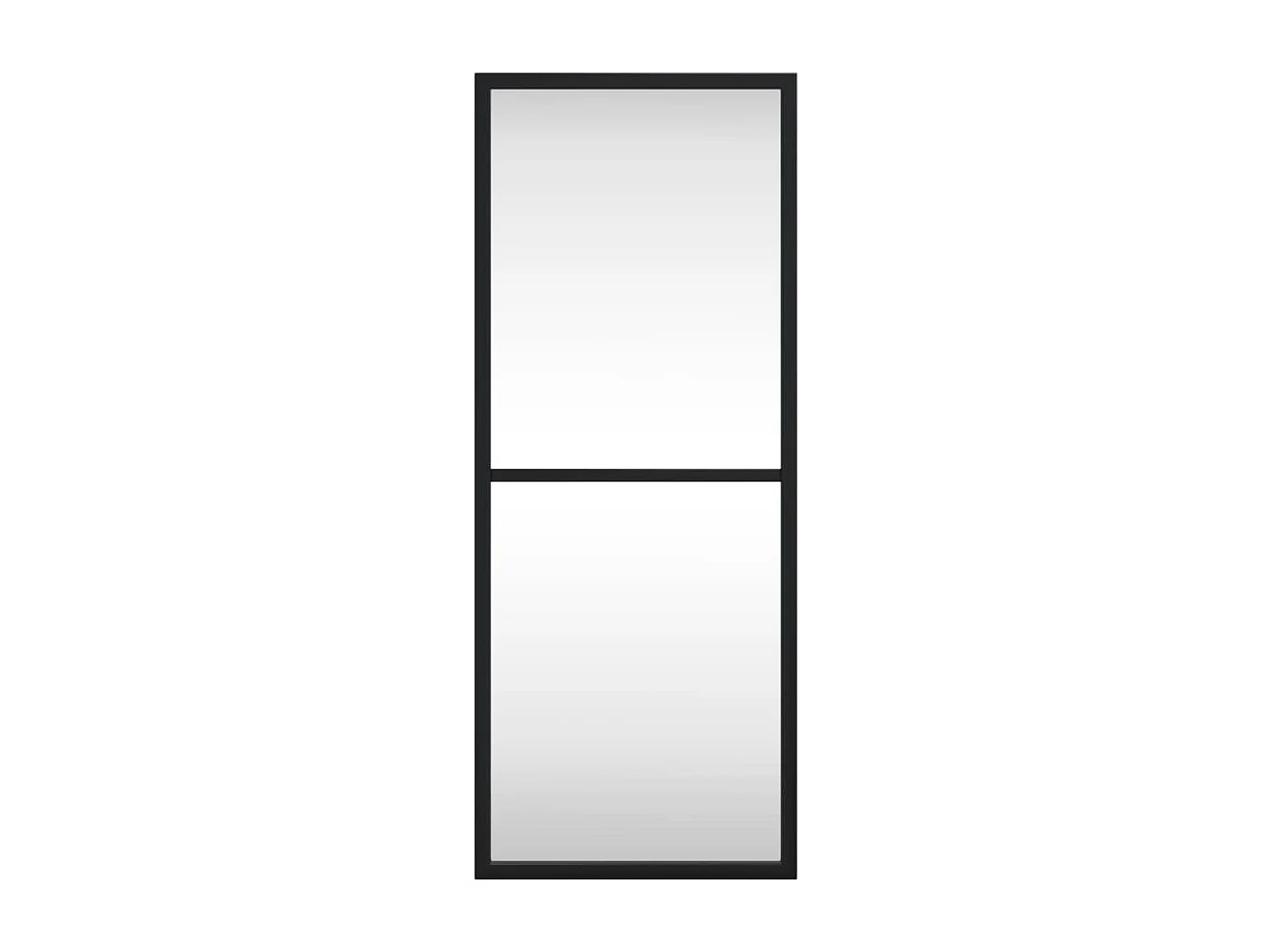 Wandspiegel rechthoekig 20x50 cm ijzer zwart BE556874