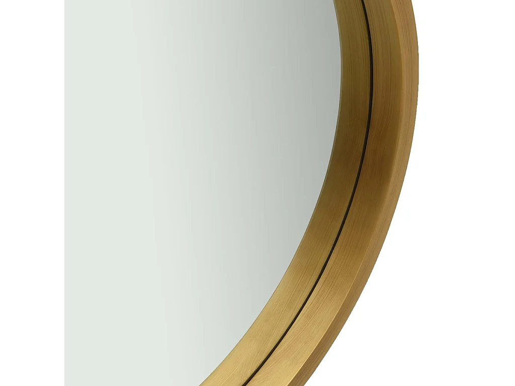 Miroir mural avec sangle 50 cm Doré FR66370